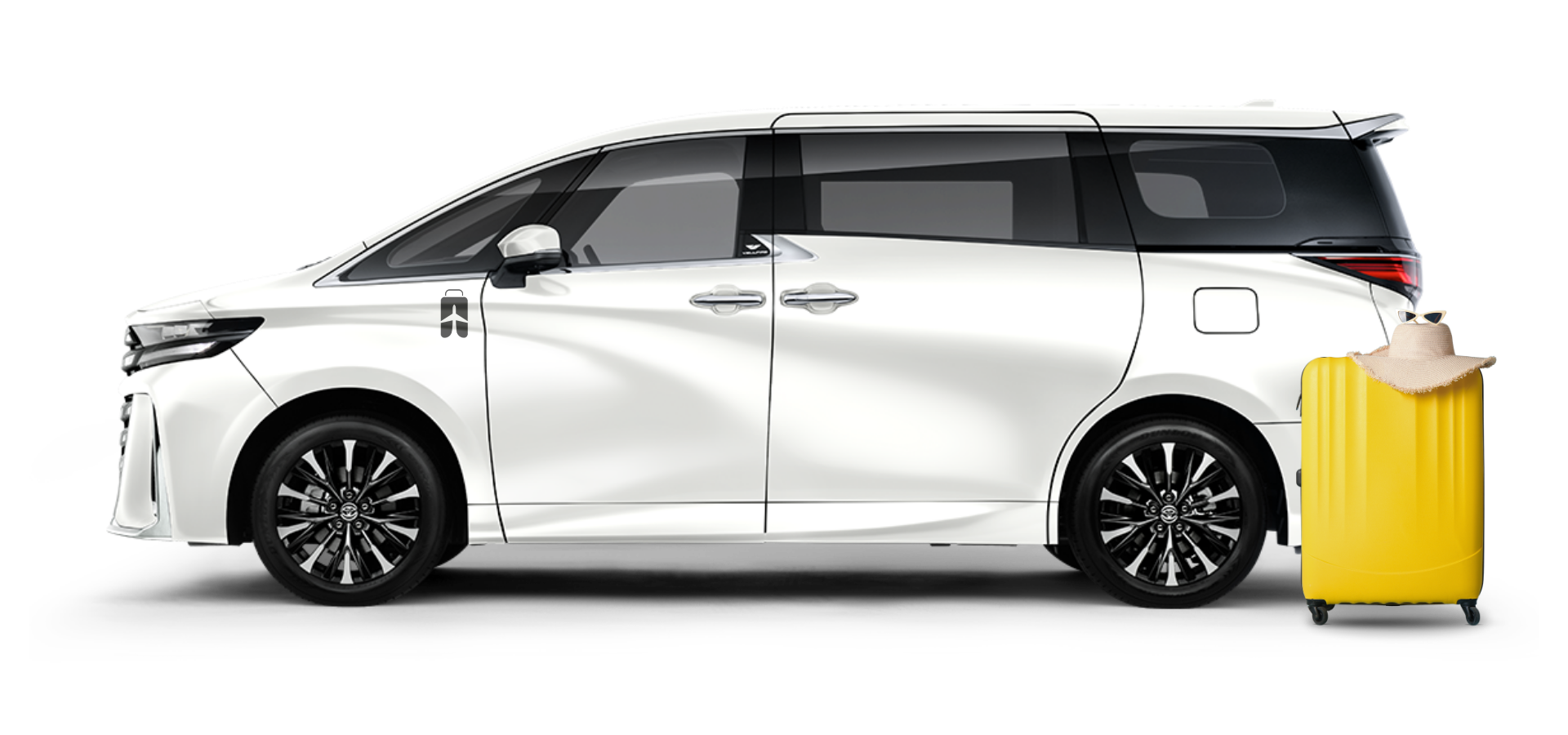 Luxury MPV prepared with holiday essentials for your custom Private Tour Service In Malaysia.