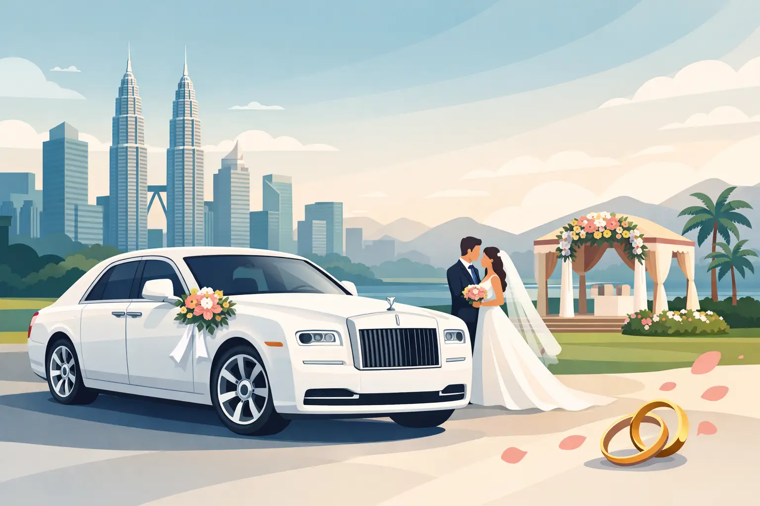 Rolls Royce Wedding Car Malaysia for Your Big Day
